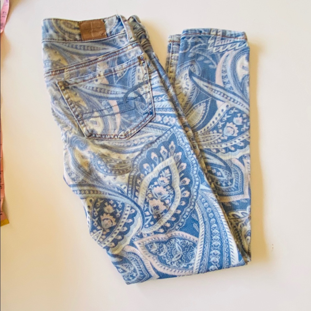 💋American Eagle Boho Stretch Skinny Women Jean - Picture 2 of 7